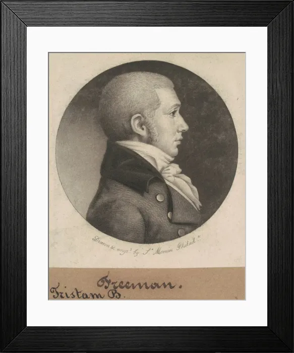Framed Print : Freeman, 1802. Creator: Charles Balthazar Julien Fevret de Saint-Memin Framed Print : Freeman, 1802. Creator: Charles Balthazar Julien Fevret de Saint-Memin