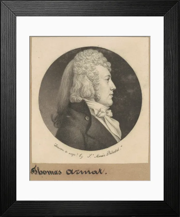 Framed Print : Thomas Wright Armat, 1799. Creator: Charles Balthazar Julien Fevret de Saint-Mé Framed Print : Thomas Wright Armat, 1799. Creator: Charles Balthazar Julien Fevret de Saint-Mé