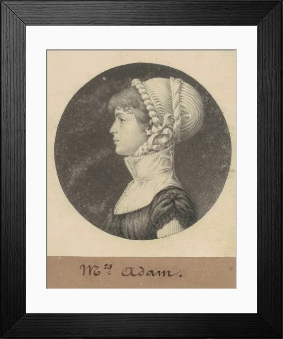 Framed Print : Sarah Eve Adams, 1809. Creator: Charles Balthazar Julien Fevret de Saint-Memin Framed Print : Sarah Eve Adams, 1809. Creator: Charles Balthazar Julien Fevret de Saint-Memin