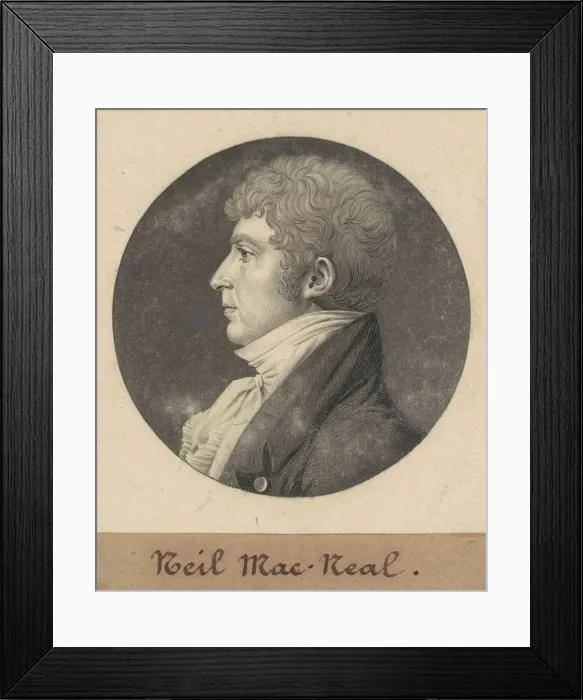 Framed Print : Neil MacNeal, 1809. Creator: Charles Balthazar Julien Fevret de Saint-Memin Framed Print : Neil MacNeal, 1809. Creator: Charles Balthazar Julien Fevret de Saint-Memin