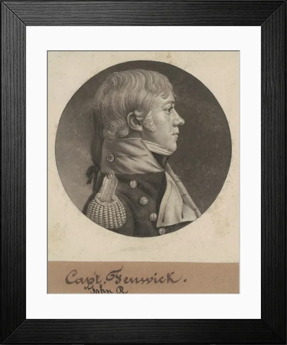 Framed Print : John Roger Fenwick, 1806. Creator: Charles Balthazar Julien Fevret de Saint-Mé Framed Print : John Roger Fenwick, 1806. Creator: Charles Balthazar Julien Fevret de Saint-Mé