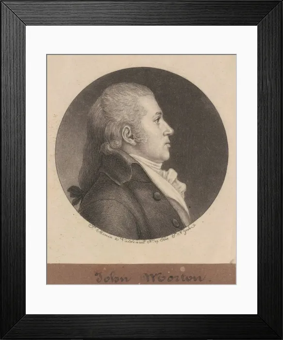 Framed Print : John Morton, 1796-1797. Creator: Charles Balthazar Julien Fevret de Saint-Memin Framed Print : John Morton, 1796-1797. Creator: Charles Balthazar Julien Fevret de Saint-Memin