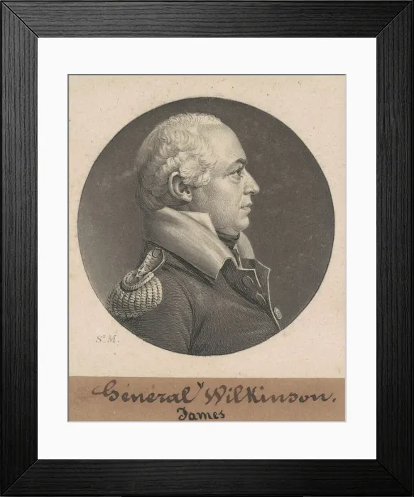 Framed Print : James Wilkinson, 1808. Creator: Charles Balthazar Julien Fevret de Saint-Memin