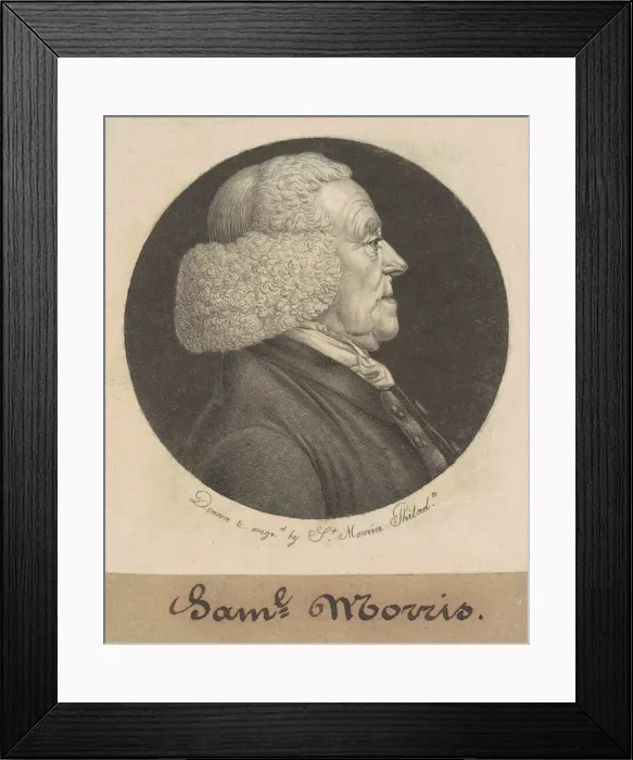 Framed Print : Samuel Morris, 1798. Creator: Charles Balthazar Julien Fevret de Saint-Memin Framed Print : Samuel Morris, 1798. Creator: Charles Balthazar Julien Fevret de Saint-Memin