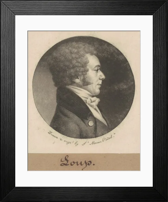 Framed Print : Loup, 1803. Creator: Charles Balthazar Julien Fevret de Saint-Memin Framed Print : Loup, 1803. Creator: Charles Balthazar Julien Fevret de Saint-Memin