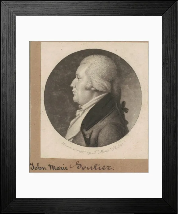 Framed Print : Jean Marie Soulier, 1802. Creator: Charles Balthazar Julien Fevret de Saint-Mé Framed Print : Jean Marie Soulier, 1802. Creator: Charles Balthazar Julien Fevret de Saint-Mé