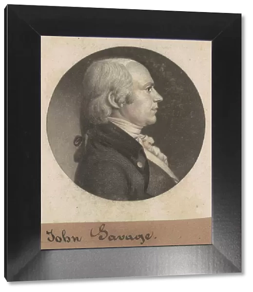 John Savage, 1802. Creator: Charles Balthazar Julien Fevret de Saint-Memin