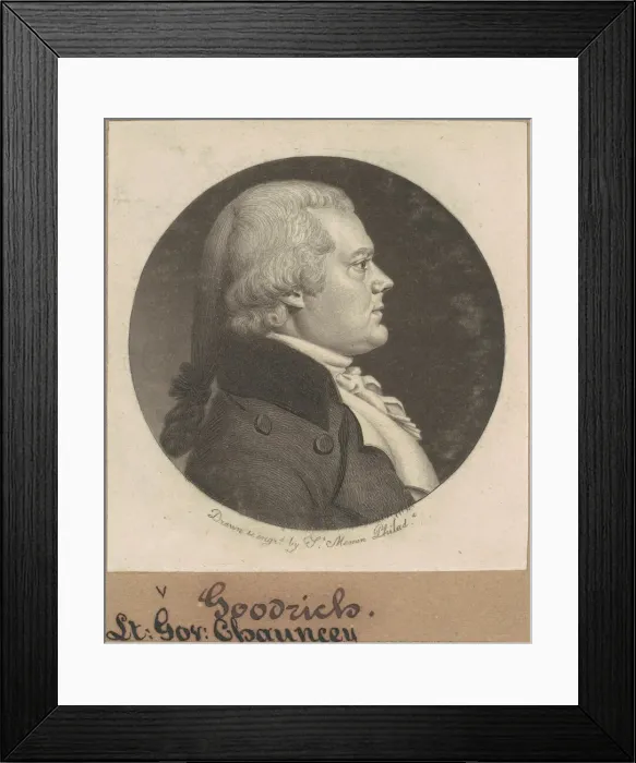 Framed Print : Chauncey Goodrich, 1799. Creator: Charles Balthazar Julien Fevret de Saint-Mé Framed Print : Chauncey Goodrich, 1799. Creator: Charles Balthazar Julien Fevret de Saint-Mé