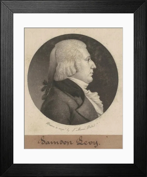 Framed Print : Samson Levy, Jr. 1802. Creator: Charles Balthazar Julien Fevret de Saint-Memin Framed Print : Samson Levy, Jr. 1802. Creator: Charles Balthazar Julien Fevret de Saint-Memin