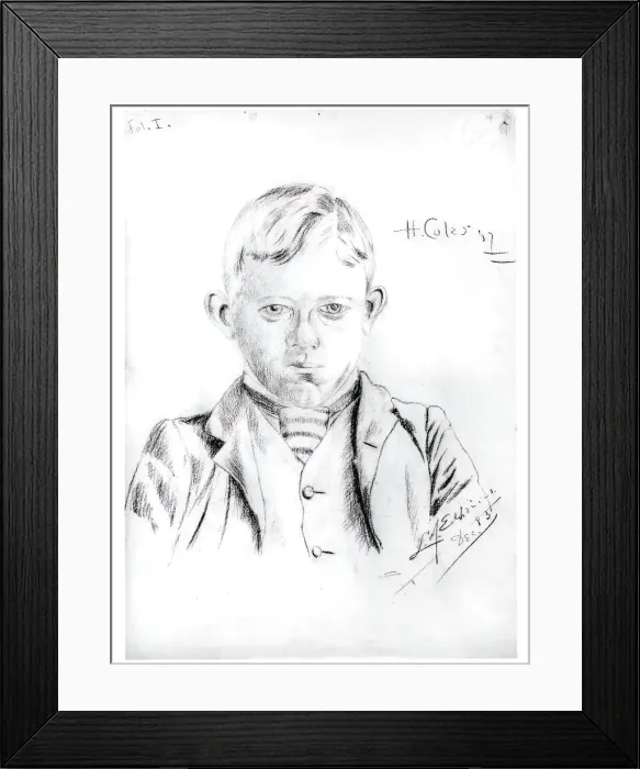 Framed Print : Portrait of Howard L. Coles, December, 1883. Creator: Louis Michel Eilshemius Framed Print : Portrait of Howard L. Coles, December, 1883. Creator: Louis Michel Eilshemius