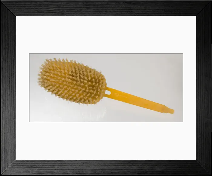 Framed Print : Bakelite hair brush from dresser set owned by Lena Horne, mid 20th Century Framed Print : Bakelite hair brush from dresser set owned by Lena Horne, mid 20th Century