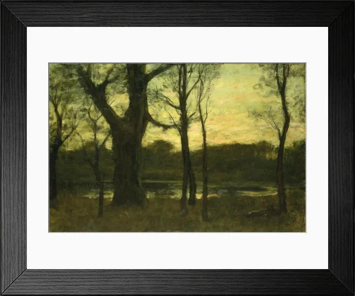 Framed Print : A Pool in the Forest, late 19th century. Creator: Benjamin Rutherford Fitz Framed Print : A Pool in the Forest, late 19th century. Creator: Benjamin Rutherford Fitz