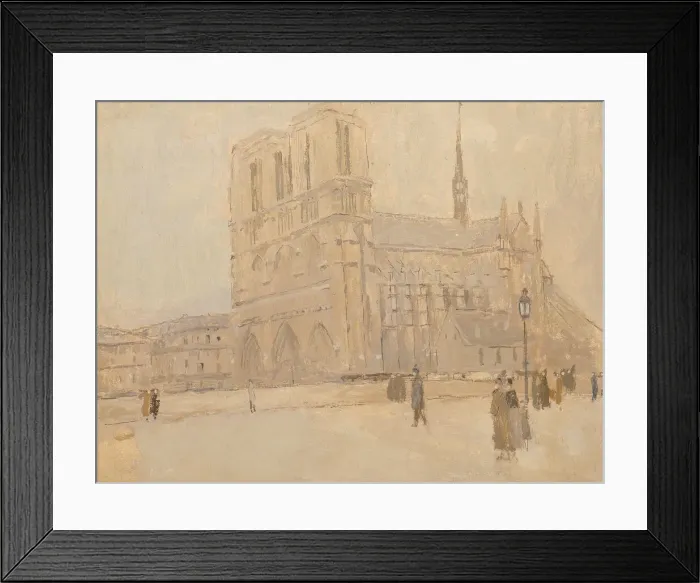 Framed Print : Notre Dame in Winter, n. d. Creator: Frank Edwin Scott Framed Print : Notre Dame in Winter, n. d. Creator: Frank Edwin Scott