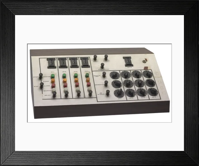 Framed Print : Prototype of a digital heart rhythm monitor developed by Dr. L. Julian Haywood, 1966-1969 Framed Print : Prototype of a digital heart rhythm monitor developed by Dr. L. Julian Haywood, 1966-1969