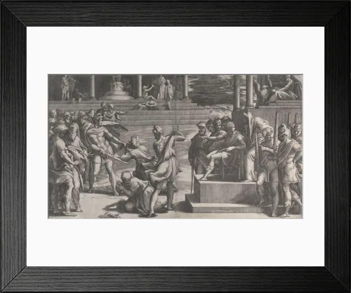 Framed Print : The martyrdom of Saint Paul and the condemnation of Saint Peter, 1524-27 Framed Print : The martyrdom of Saint Paul and the condemnation of Saint Peter, 1524-27