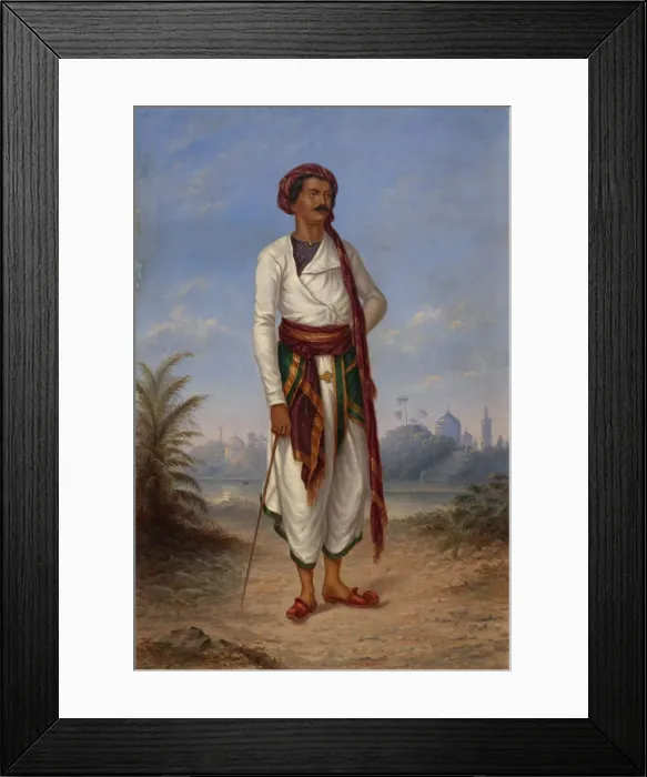 Framed Print : Hindu Man, ca. 1893. Creator: Antonio Zeno Shindler Framed Print : Hindu Man, ca. 1893. Creator: Antonio Zeno Shindler