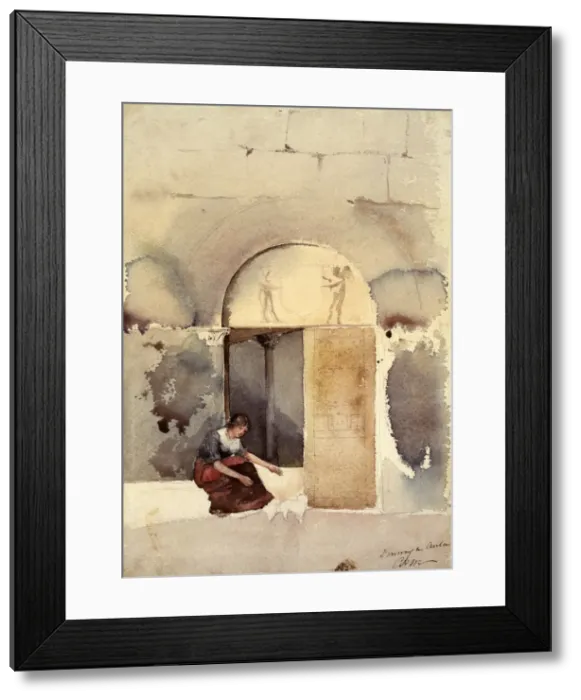 Framed Print : Doorway in Anla(?), n. d. Creator: Cass Gilbert Framed Print : Doorway in Anla(?), n. d. Creator: Cass Gilbert