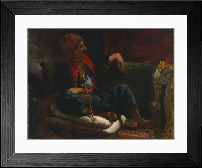 Framed Print : The Smoker, 19th century. Creator: Eugene Delacroix Framed Print : The Smoker, 19th century. Creator: Eugene Delacroix