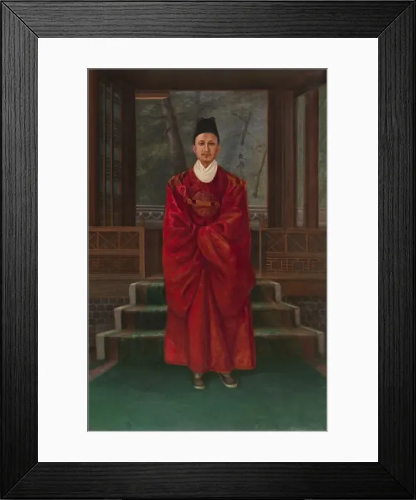 Framed Print : King of Korea, ca. 1893. Creator: Antonio Zeno Shindler
