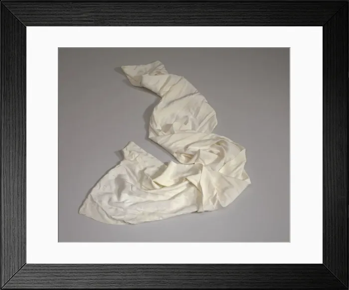 Framed Print : Aviators silk scarf worn by Lt. Col. Woodrow W. Crockett, ca. 1942. Creator: Unknown Framed Print : Aviators silk scarf worn by Lt. Col. Woodrow W. Crockett, ca. 1942. Creator: Unknown