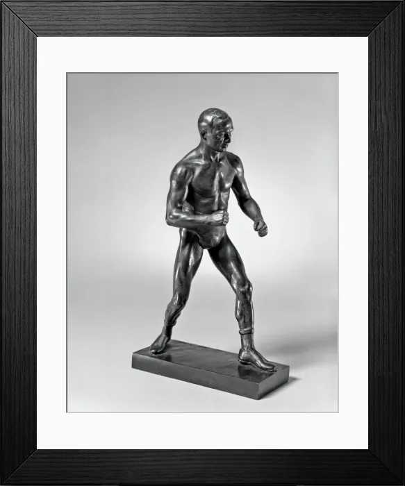 Framed Print : The Boxer (Elwood Mc Closkey), DECEMBER 14, 1900. Creator: Samuel Murray Framed Print : The Boxer (Elwood Mc Closkey), DECEMBER 14, 1900. Creator: Samuel Murray