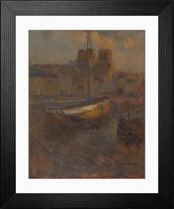 Framed Print : Ships at Anchor, Cherbourg no. II, n. d. Creator: Frank Edwin Scott Framed Print : Ships at Anchor, Cherbourg no. II, n. d. Creator: Frank Edwin Scott