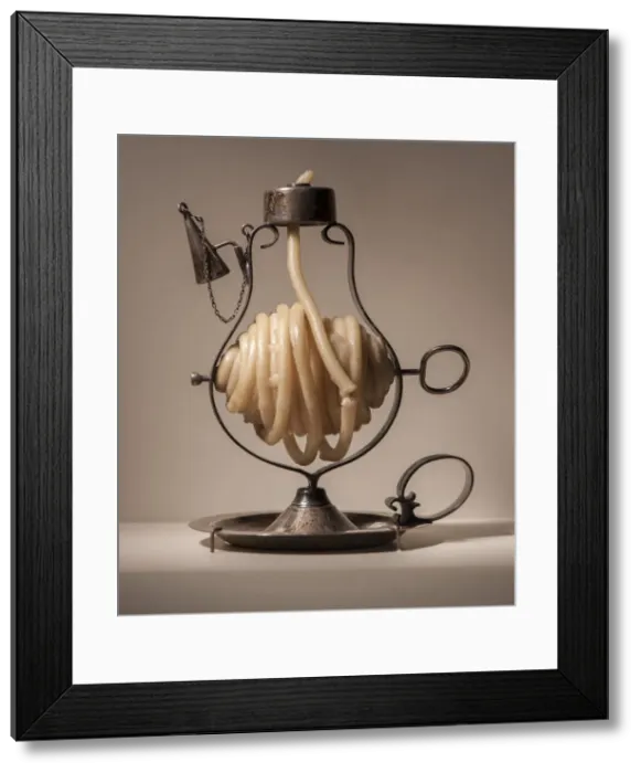 Framed Print : Wax jack owned by the Dennis Family, early 19th century. Creator: Unknown Framed Print : Wax jack owned by the Dennis Family, early 19th century. Creator: Unknown