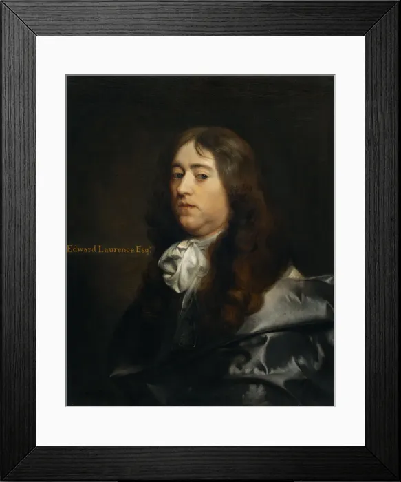 Framed Print : Edward Laurence, Esq. 17th century. Creator: Gerard Van Soest Framed Print : Edward Laurence, Esq. 17th century. Creator: Gerard Van Soest