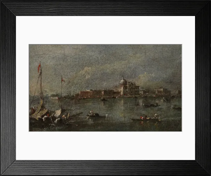 Framed Print : Venetian Scene, late 18th-early 19th century. Creator: Giacomo Guardi Framed Print : Venetian Scene, late 18th-early 19th century. Creator: Giacomo Guardi
