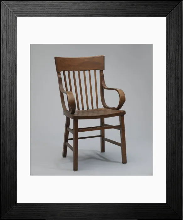 Framed Print : Bentwood armchair from a church in Tulsa, Oklahoma, late 19th-early 20th century Framed Print : Bentwood armchair from a church in Tulsa, Oklahoma, late 19th-early 20th century