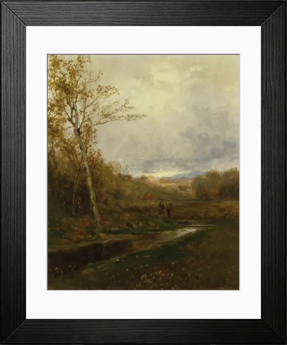 Framed Print : November, mid-late 19th century. Creator: Jervis McEntee Framed Print : November, mid-late 19th century. Creator: Jervis McEntee