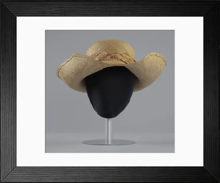 Framed Print : Fishing hat from the Powell family vacation cottage, mid 20th Century. Creator: Unknown Framed Print : Fishing hat from the Powell family vacation cottage, mid 20th Century. Creator: Unknown