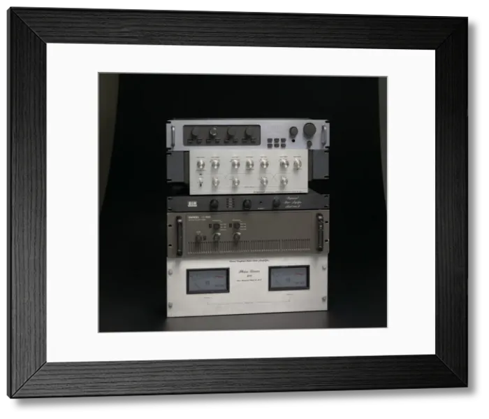 Framed Print : Pioneer Electronic Crossover SF-850 for DJ setup, ca. 1970. Creator: Pioneer Framed Print : Pioneer Electronic Crossover SF-850 for DJ setup, ca. 1970. Creator: Pioneer