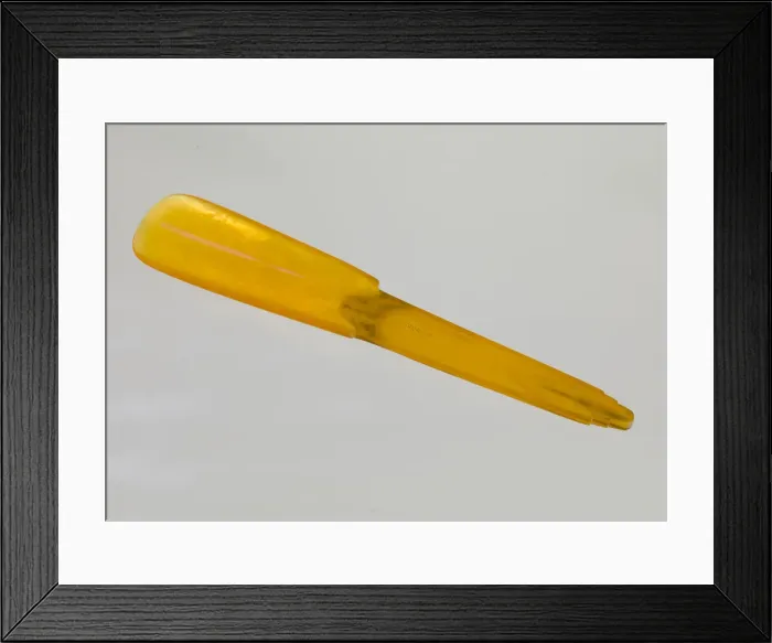 Framed Print : Bakelite shoe horn from dresser set owned by Lena Horne, mid 20th Century Framed Print : Bakelite shoe horn from dresser set owned by Lena Horne, mid 20th Century