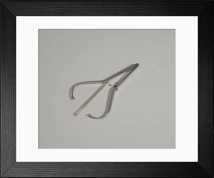 Framed Print : Spreading calipers used by Dr. Montague Cobb, mid 20th century. Creator: Unknown Framed Print : Spreading calipers used by Dr. Montague Cobb, mid 20th century. Creator: Unknown