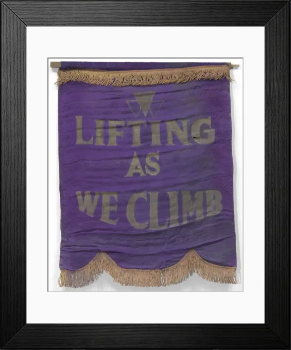 Framed Print : Banner with motto of the National Association of Colored Womens Clubs, ca. 1924 Framed Print : Banner with motto of the National Association of Colored Womens Clubs, ca. 1924