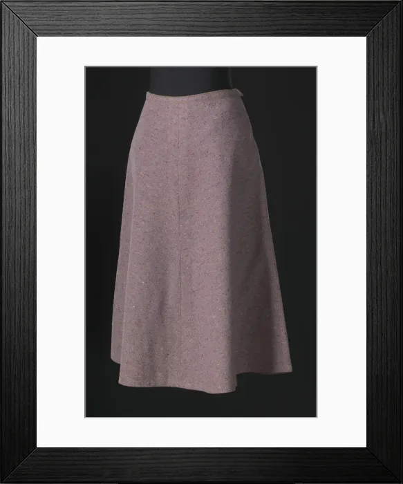Framed Print : Lavender tweed skirt designed by Arthur McGee, mid 20th-late 20th century Framed Print : Lavender tweed skirt designed by Arthur McGee, mid 20th-late 20th century