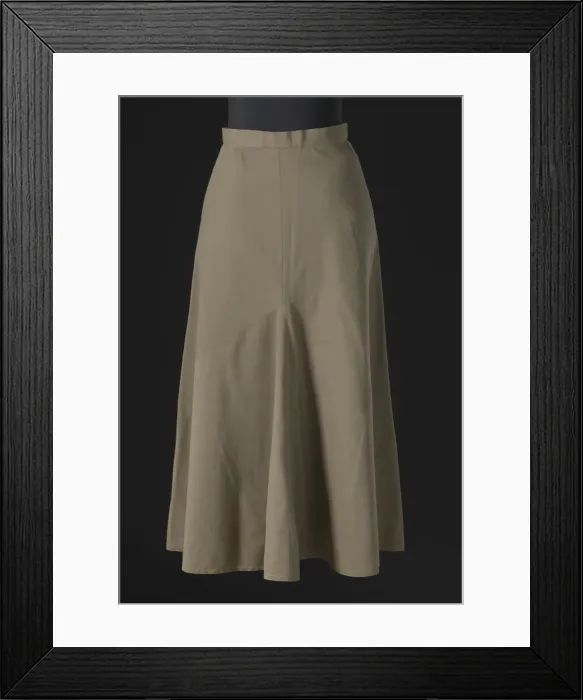 Framed Print : Taupe wool skirt designed by Arthur McGee, mid 20th-late 20th century Framed Print : Taupe wool skirt designed by Arthur McGee, mid 20th-late 20th century