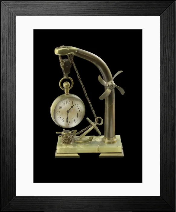 Framed Print : Nautical clock gifted from Pres. Theodore Roosevelt to William L. Houston, 1905-1919 Framed Print : Nautical clock gifted from Pres. Theodore Roosevelt to William L. Houston, 1905-1919