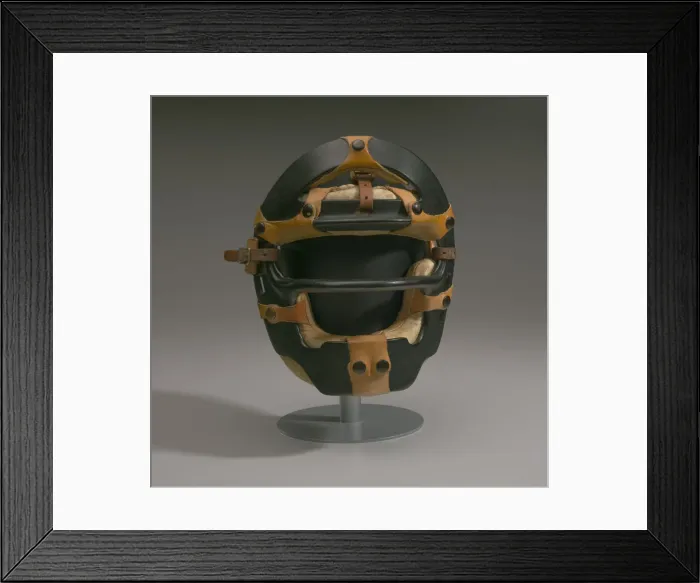 Framed Print : Umpire mask worn by Emmett Ashford, ca. 1965. Creator: Unknown Framed Print : Umpire mask worn by Emmett Ashford, ca. 1965. Creator: Unknown