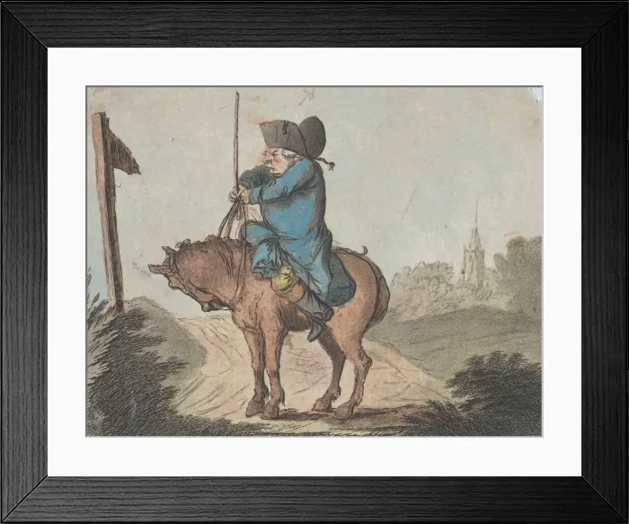 Framed Print : Hints to Bad Horsemen, No. 1: Symptoms of Restiveness, May 10, 1781. Creator: Unknown Framed Print : Hints to Bad Horsemen, No. 1: Symptoms of Restiveness, May 10, 1781. Creator: Unknown