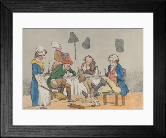 Framed Print : Evening, or A Man of Feeling, 1802-11. Creator: Unknown Framed Print : Evening, or A Man of Feeling, 1802-11. Creator: Unknown