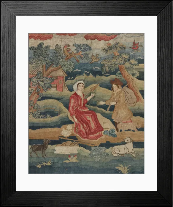 Framed Print : Needlepoint Panel, c. 1939. Creator: Phyllis Dorr Framed Print : Needlepoint Panel, c. 1939. Creator: Phyllis Dorr