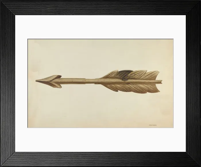 Framed Print : Weather Vane, c. 1939. Creator: Louis Plogsted Framed Print : Weather Vane, c. 1939. Creator: Louis Plogsted