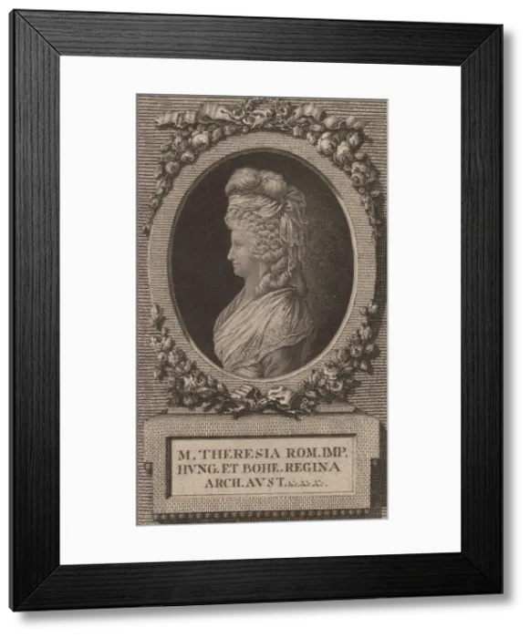Framed Print : Marie-Therese, Holy Roman Empress. Creator: Jacob Adam Framed Print : Marie-Therese, Holy Roman Empress. Creator: Jacob Adam