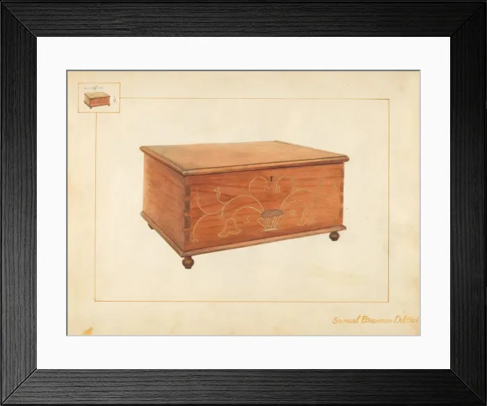 Framed Print : Bible Box, c. 1937. Creator: Samuel Fineman Framed Print : Bible Box, c. 1937. Creator: Samuel Fineman