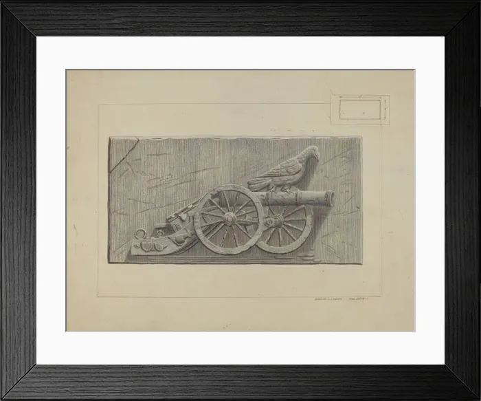 Framed Print : Bas Relief, c. 1938. Creator: Edward L Loper Framed Print : Bas Relief, c. 1938. Creator: Edward L Loper