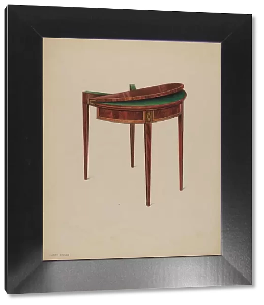 Card Table, c. 1937. Creator: Harry Eisman