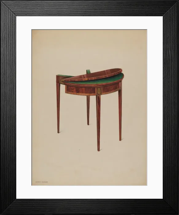 Framed Print : Card Table, c. 1937. Creator: Harry Eisman Framed Print : Card Table, c. 1937. Creator: Harry Eisman