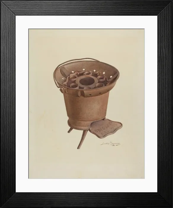Framed Print : Brazier, c. 1939. Creator: Sarkis Erganian Framed Print : Brazier, c. 1939. Creator: Sarkis Erganian
